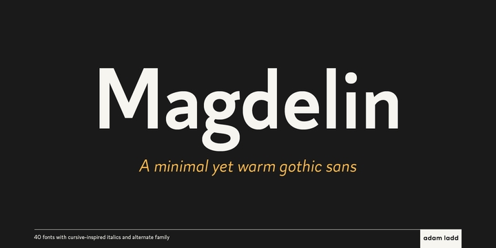 Font Magdelin Alt